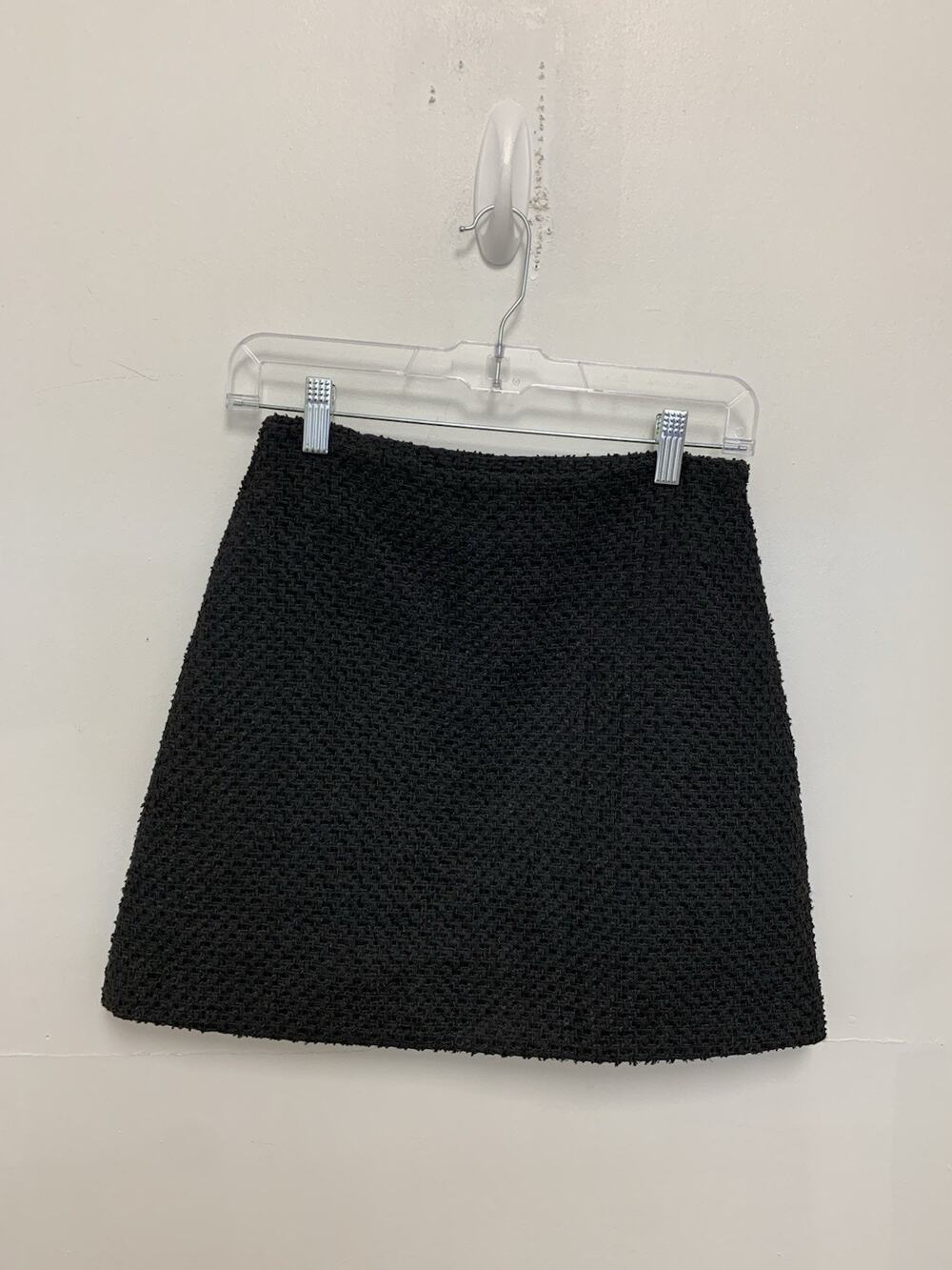 Hyacinth House Woven Tweed Women’s Mini Black Skirt Size XS